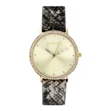 KENDALL + KYLIE Women's Patent Leather Strap Watch, Size: Large, Grey