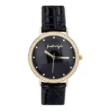KENDALL + KYLIE Women's Patent Leather Strap Watch, Size: Large, Black