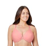 Plus Size Women's FRONT CLOSE WONDERWIRE BRA 1247 by Glamorise in Apricot (Size 38 H)