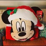 Disney Other | Disney Mickey Mouse Travel Blanket And Pil | Color: Red | Size: One Size