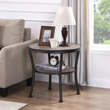 17 Stories Aderes End Table w/ Storage Wood in Gray, Size 22.4 H x 23.6 W x 23.6 D in | Wayfair 58670A30074C407986400282EFE94CD3