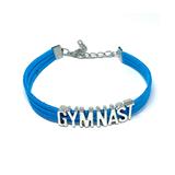 CJ Merchantile Girls' Bracelets - Blue 'Gymnast' Braided Bracelet