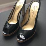 Jessica Simpson Shoes | Jessica Simpson Peep Toe Sling Backs | Color: Black | Size: 9