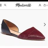 Madewell Shoes | Madewell D'orsay Flat In Calf Hair | Color: Black/Red | Size: 9.5