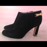 Kate Spade Shoes | Kate Spade Suede High Heels Ankle Boots Size 7.5 | Color: Black | Size: 7.5