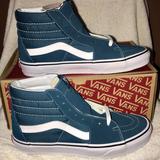 Vans Shoes | +Sk8-Hi Top Lace Up Corsair World #1 Skateboard Brand New Vans | Color: Blue/Green | Size: 9