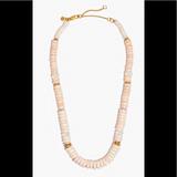 Madewell Jewelry | Mother Of Pearl Beaded Necklace | Color: Gold | Size: 16 With 3 Extender