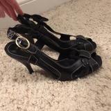 Nine West Shoes | Black Heel Sandals | Color: Black | Size: 6