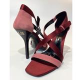 Gucci Shoes | Authentic Gucci Pink Satin And Suede Sandals | Color: Pink/Red | Size: 8
