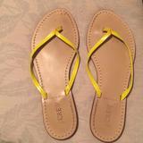 J. Crew Shoes | Leather Thong Sandals | Color: Yellow | Size: 8