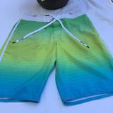 American Eagle Outfitters Swim | Board Shorts | Color: Blue/Green | Size: Xs