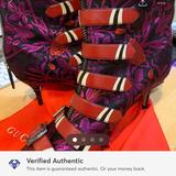 Gucci Shoes | New Gucci Malaga Kid Susan Buckle Ankle Boots Boot British Punk Theme $2500 | Color: Purple/Red | Size: 11
