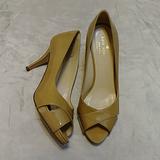 Kate Spade Shoes | Kate Spade Billie Nude Patent Leather Pumps | Color: Tan | Size: 7