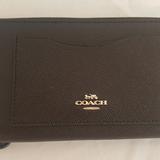 Coach Bags | Coach Crossgrain Leather Accordion Zip Wallet | Color: Black/Silver | Size: 8.3 X 1.3 X 4.7
