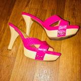 Nine West Shoes | Hot Pink Platforms | Color: Pink | Size: 8