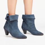 Free People Shoes | Free People Adella Suede Ankle Boots 38 | Color: Blue | Size: 8