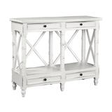 Sunset Trading Cottage X Best Console Table In Distressed White - Sunset Trading CC-TAB1023LD-WW