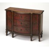 Sheffield Red Hand Painted Console Cabinet - Butler Specialty 674065