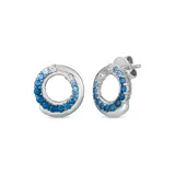 Le Vian® 1.04 Ct. T.w. Sapphire Earrings In 14K White Gold