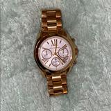 Michael Kors Accessories | Michael Kors Watch!!! White Face!!! | Color: Gold/White | Size: Os