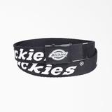 Dickies Military Buckle Logo Web Belt - Black Size One (L10519)