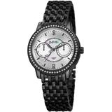 Quartz Diamond Silver Dial Watch - Metallic - August Steiner Watches