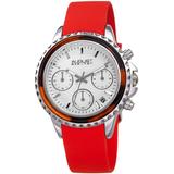 Chronograph Quartz White Dial Watch - Red - August Steiner Watches