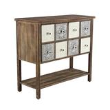 Emerson Cove Sideboard & Hutch Brown - Brown Rectangular Eight-Drawer Sideboard