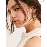 Free People Jewelry | Free People Wild One Chunky Hoop Earrings | Color: Brown/Gold | Size: Os