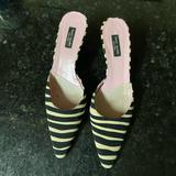 Kate Spade Shoes | Kate Spade Zebra Mules Size 6 | Color: Black/Cream | Size: 6