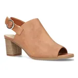 Easy Street Anarose Women's Slingback High Heel Sandals, Size: 11, Dark Brown