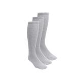 Men's Big & Tall Diabetic Over-the-Calf Extra Wide Socks 3-Pack by KingSize in Grey (Size L)