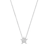Effy® Women's 1/2 ct. t.w. Diamond Star Pendant Necklace in 14K White Gold, 16 in