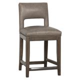 Fairfield Chair Orleans Counter & Bar Stool Wood/Upholstered in Gray, Size 41.5 H x 19.0 W x 20.0 D in | Wayfair 5035-07_ 3160 63_ Hazelnut