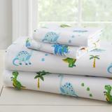 Wildkin Dinosaur Land 100% Organic Cotton Flannel 3 Piece Toddler Bedding Set Flannel in White | Wayfair 603412