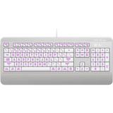 AZIO KB540 Antimicrobial Wired Keyboard (Mac, White) KB540