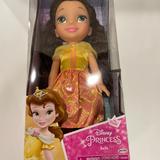 Disney Toys | Disney Princess Belle Doll Dress Shoes Tiara Age 3 | Color: Gold/Pink | Size: Osg