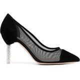 Jasmine Crystal-embellished Mesh Pumps - Black - Sophia Webster Heels