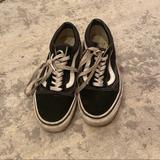 Vans Shoes | Good Condition Old Skool Black Vans | Color: Black/White | Size: 8