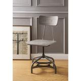 Williston Forge Engen Side Chair in Gray Oak Wood in Brown/Gray, Size 34.0 H x 17.0 W x 21.0 D in | Wayfair 47B7E305921840248F6EB0A1D14A906D