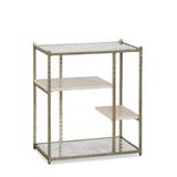 CTH Occasional Eli End Table w/ Storage Mirrored/Metal, Size 34.25 H x 30.0 W x 18.0 D in | Wayfair 969-400