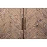 Sarreid Ltd Hollis 2 - Door Accent Cabinet Wood in Gray, Size 31.0 H x 42.0 W x 16.0 D in | Wayfair 53414-1