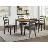 Red Barrel Studio® 5 - Piece Dining Set Wood/Upholstered Chairs in Gray/Brown, Size 30.25 H in | Wayfair E5A6D4B838914EF19993818B38BBEC98