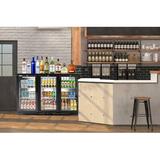 KoolMore Bar 270 Can Freestanding Beverage Refrigerator Glass, Size 35.0 H x 53.0 W x 20.8 D in | Wayfair BC-3DSW-BK