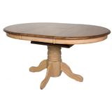 Sunset Trading Brook Round or Oval Extendable Dining Table - Sunset Trading DLU-BR4260-PW