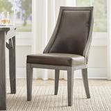 Ellis Dining Chair - Mocha/Marbled Navy, Mocha - Grandin Road