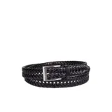 Saddlebred® Men's Big & Tall Braided Belt, Black, 2X