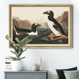August Grove® Great Auk - Picture Frame Print on Canvas Canvas, Solid Wood in Blue/Brown, Size 26.5 H x 36.5 W x 1.5 D in | Wayfair
