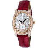 Quartz Crystal White Dial Watch -lrg - Pink - Adee Kaye Watches