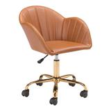 Sagart Office Chair Tan - Zuo Modern 101988